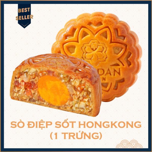 Bánh trung thu sò điệp sốt hongkong