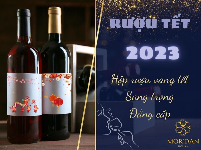 Rượu Tết 2023 - Hộp rượu vang Tết đẳng cấp sang trọng